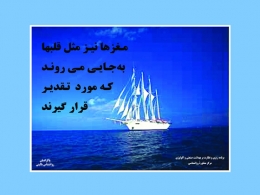 تابلوی : مغزها نیز مثل قلب ها بجایی می روند که مورد تقدیر قرار گیرند - سایت پاکزادیان دات کام www.pakzadian.com