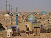 تصویر عکس :  ایران  استان یزد  شهر یزد  با آثار باستانی و عمارت  بادگیر  Iran Yazd Masjed Jame Emarate Badgir   سایت  پاکزادیان دات کام  www.pakzadian.com  